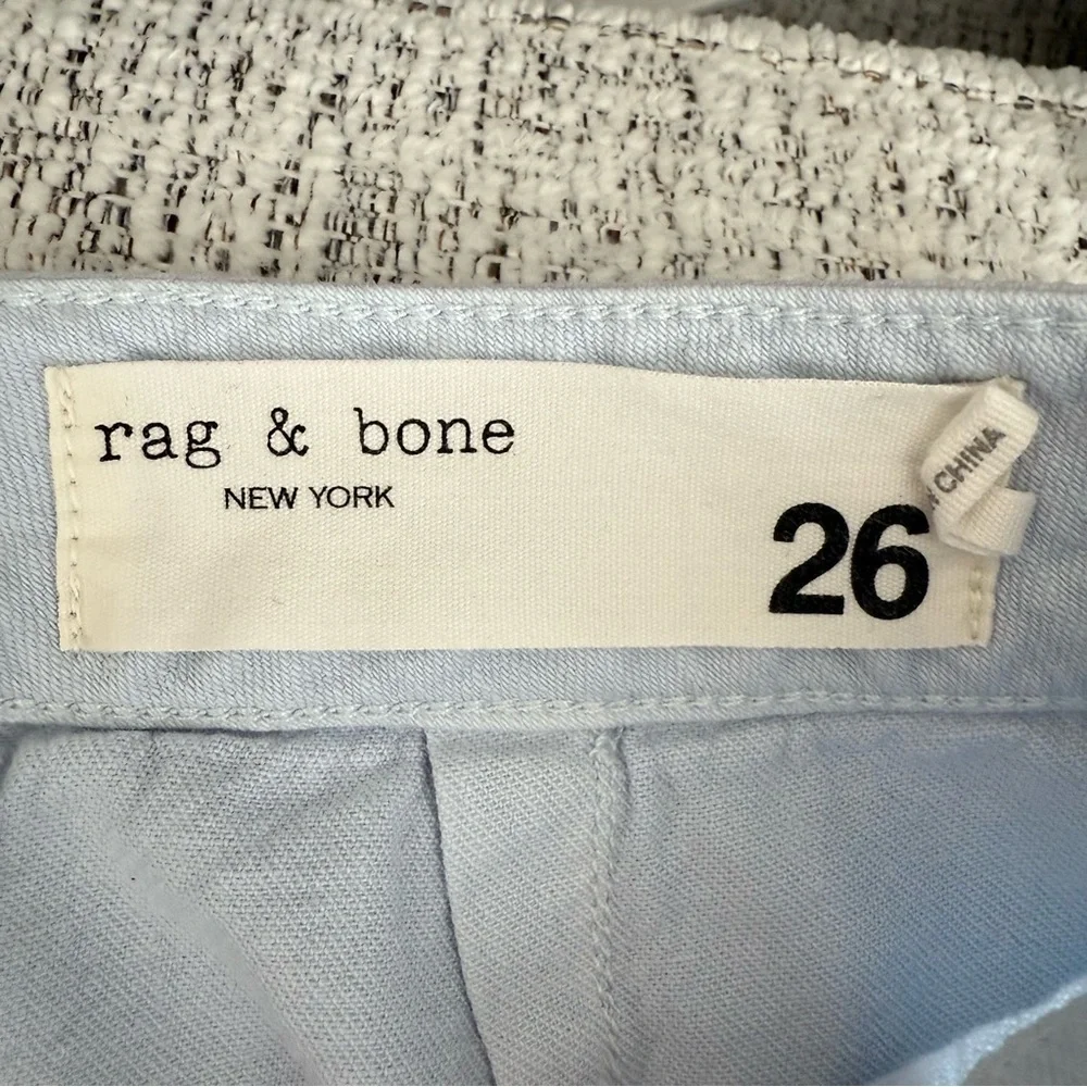 Rag & Bone Blue Venice Bayside Cotton High Rise Denim Shorts